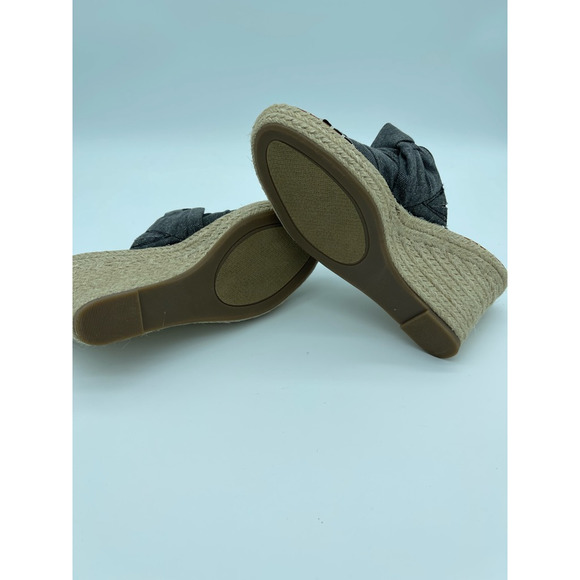 Sugar Womens Hundreds Espadrilles Sandals Beige Open Toe Knot Slip On 8.5 M New - Picture 7 of 11